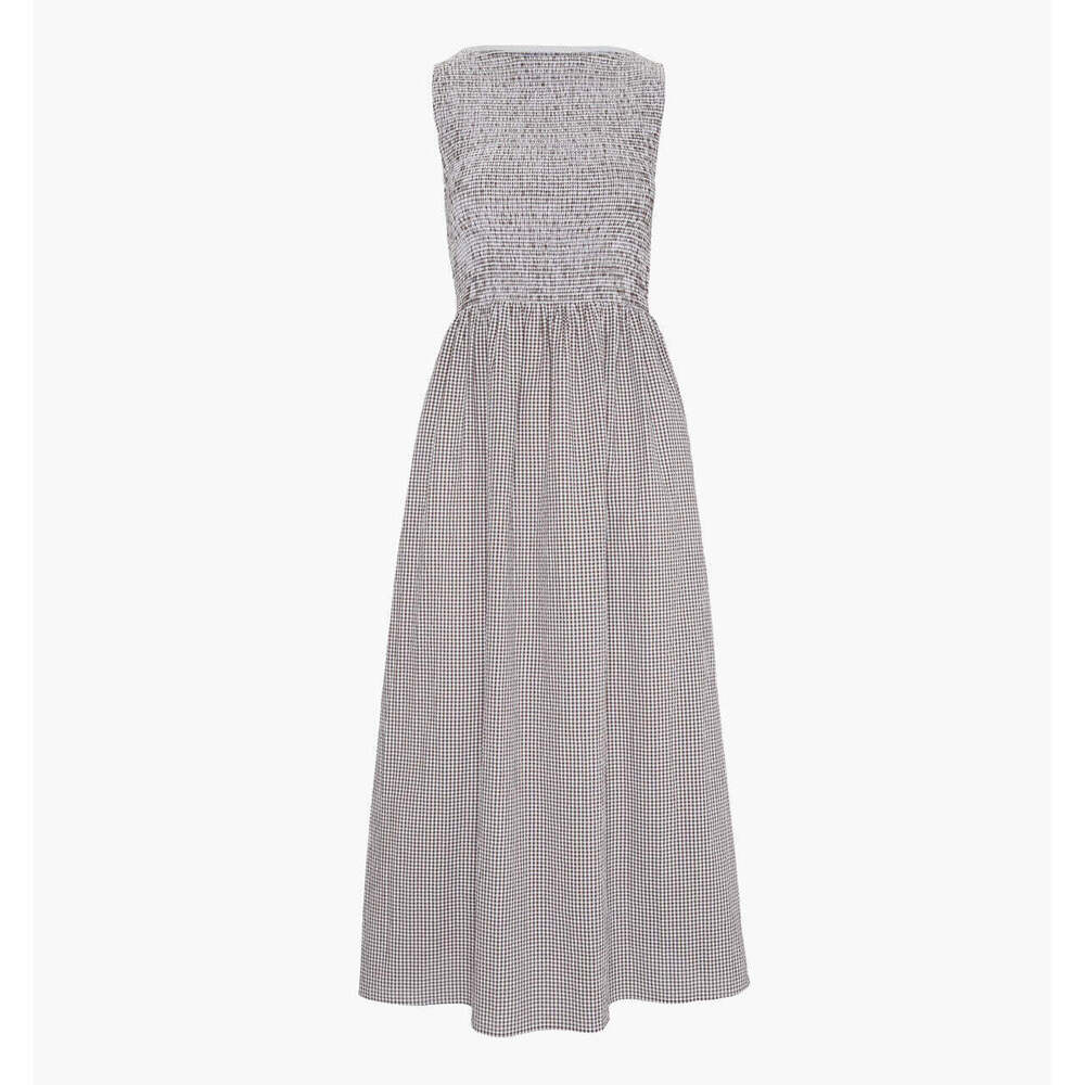 Hill House Home The Cosima Nap Dress - Chocolate Gingham Size SChocolate Gingham